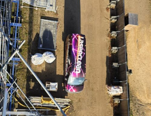 Laserreinigung am Neuen Palais in Potsdam